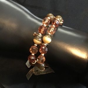 NWT M Haskell beaded stretchable bracelet set of 2